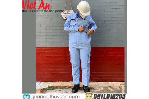 Quần Áo Bảo Hộ Xanh Dương Nhạt