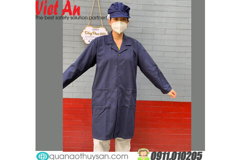 Áo Blouse Thủy Sản Màu Xanh Đen