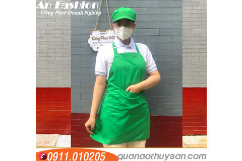 Tạp Dề Cafe, Bếp Màu Xanh Nhạt