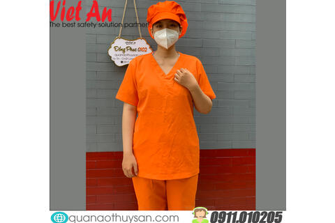 Quần Áo Spa Màu Vàng