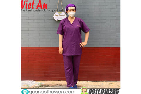 Quần Áo Spa Màu Tím