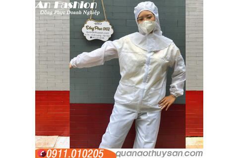 Quần Áo Phòng Sạch Cổ Trụ