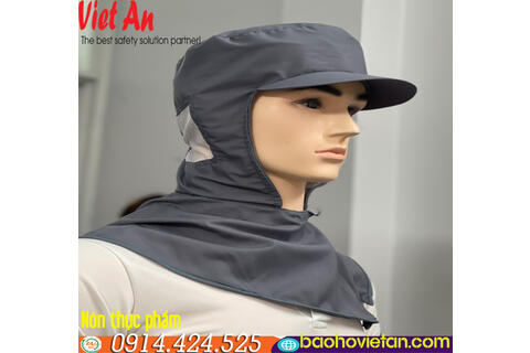 Nón Kết Trùm Xám Thủy Sản Lưới 2 Bên Tai