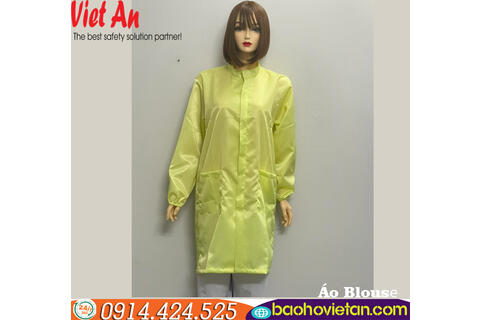 Áo Blouse Phòng Sạch Màu Vàng