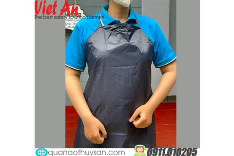 Tạp Dề Nhựa Thủy Sản Xanh Đen 95cm