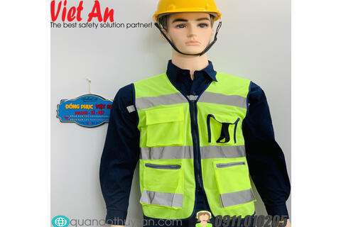 Áo Ghile Bảo Hộ Công Trường Cao Cấp 4 Túi Hộp
