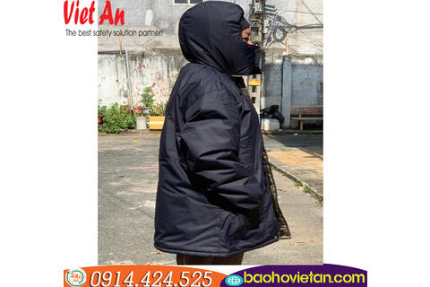 Áo Kho Lạnh Âm 25 Độ C - May Sẵn Màu Xanh Tím Than