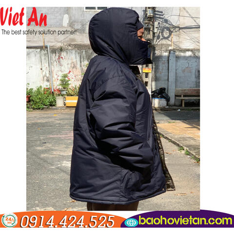 Áo Kho Lạnh Âm 25 Độ C - May Sẵn Màu Xanh Tím Than